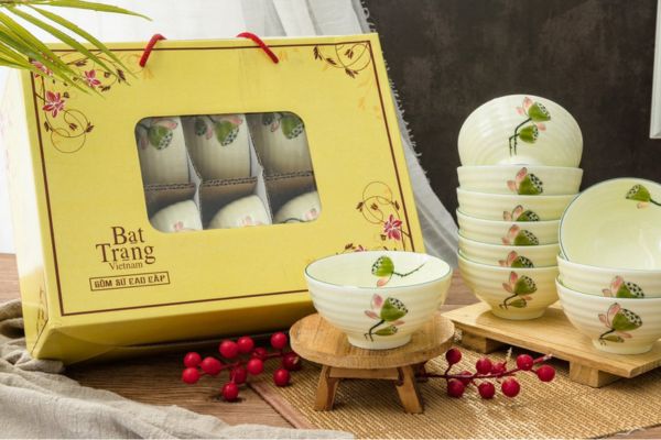 Mẫu hộp giấy đựng chén đẹp, giá rẻ