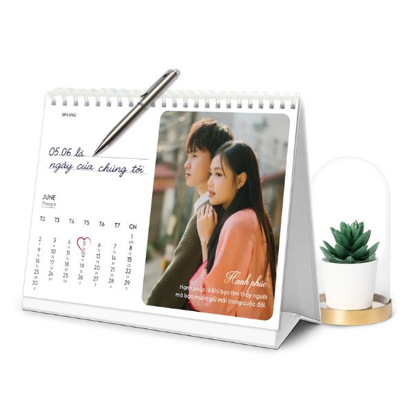 In lịch để bàn cá nhân đẹp, chất lượng cao