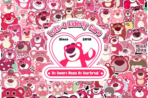 Mẫu sticker gấu dâu đẹp, chất lượng cao