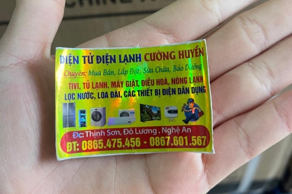 Mẫu in tem điện lạnh tin cậy
