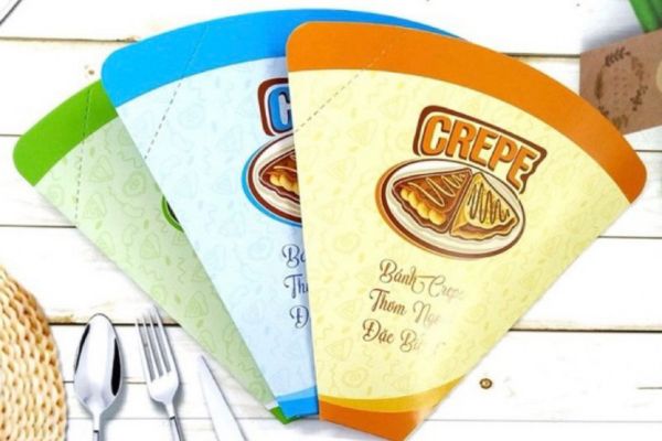 Mẫu túi giấy bánh crepe đẹp, thiết kế theo yêu cầu