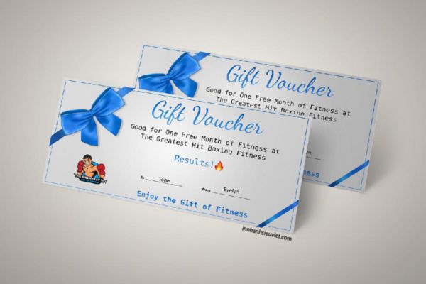 Mẫu voucher quà tặng giá rẻ, chất lượng