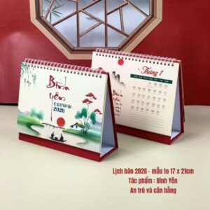 In lịch để bàn cá nhân đẹp, chất lượng cao