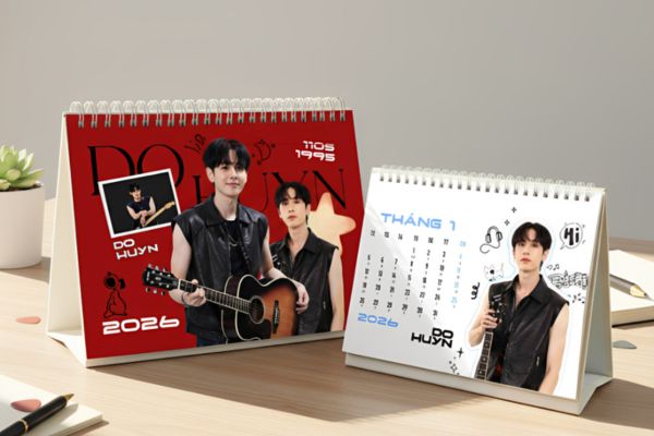 In lịch để bàn thần tượng đẹp, chất lượng cao