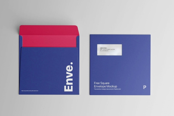 Mẫu phong bì vuông tạo sự khác biệt