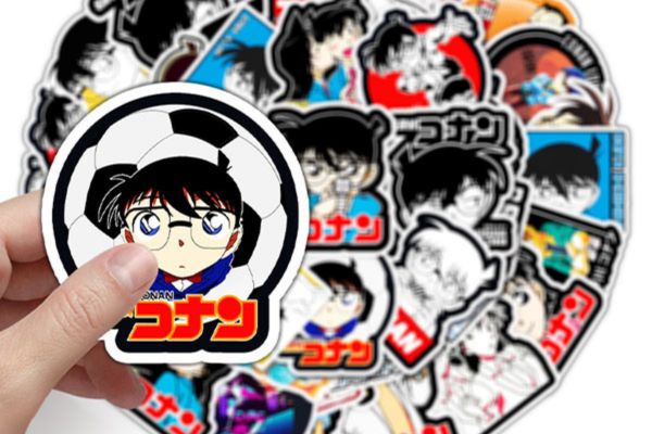 Mẫu sticker conan đẹp, thiết kế theo yêu cầu