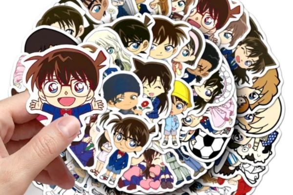 Mẫu sticker conan đẹp, thiết kế theo yêu cầu
