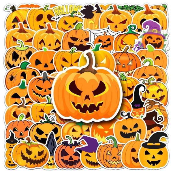 In Hoa Long nhận thiết kế và in ấn mẫu sticker halloween bí đỏ