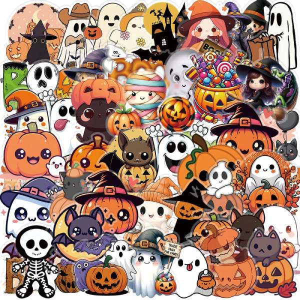 In Hoa Long nhận thiết kế và in ấn mẫu sticker halloween đáng yêu