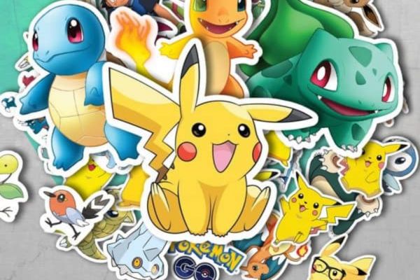 Mẫu sticker pokemon đẹp, thiết kế theo yêu cầu