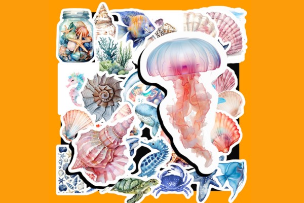 Những sticker sinh vật biển luôn được yêu thích