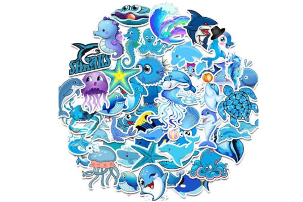 Những sticker sinh vật biển nhóm biểu tượng