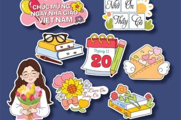 Sticker tri ân nhà giáo đẹp, giá rẻ tại Hà Nội