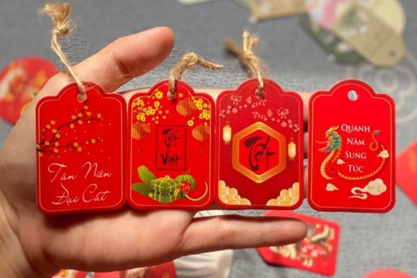Mẫu tag treo Tết đẹp, giá rẻ