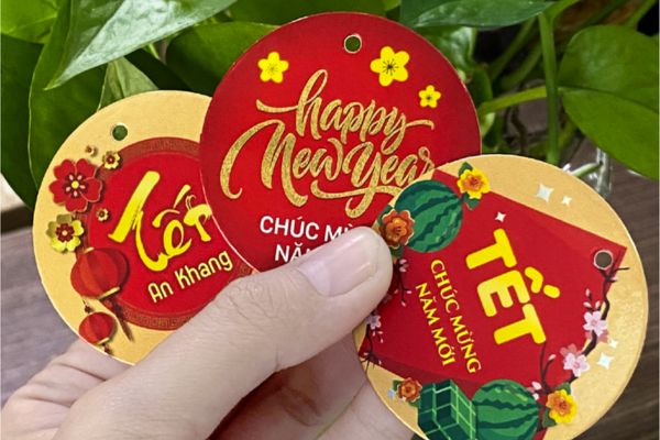 Mẫu tag treo Tết đẹp, giá rẻ
