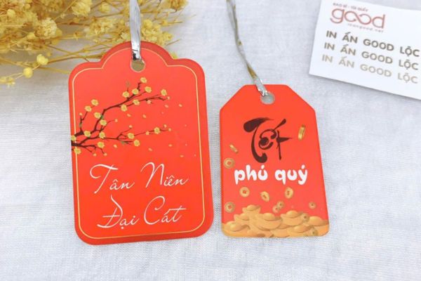 Mẫu tag treo Tết đẹp, giá rẻ