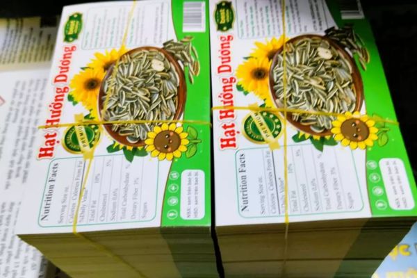 Mẫu tem nhãn hướng dương giá rẻ, chất lượng cao