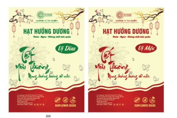 Mẫu tem nhãn hướng dương giá rẻ, chất lượng cao