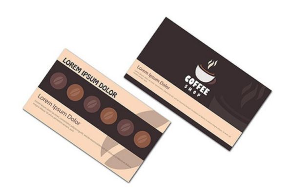 Mẫu thẻ tích điểm quán cafe đẹp, giá rẻ