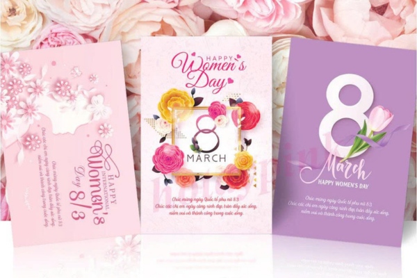 Mẫu thiệp 8/3 ý nghĩa, đẹp mắt