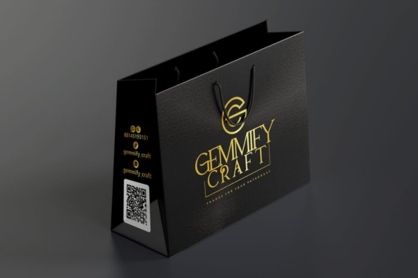 Mẫu túi giấy đen in tại xưởng uy tín