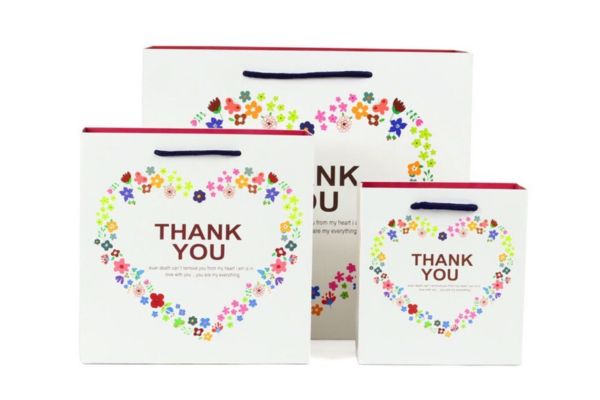 Mẫu túi giấy thank you đẹp, chất lượng cao