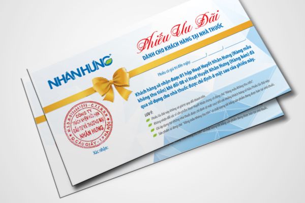 Mẫu voucher quà tặng giá rẻ, chất lượng