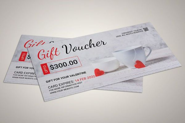 Mẫu voucher quà tặng giá rẻ, chất lượng
