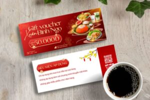Mẫu voucher Tết 2026 đẹp, thiết kế theo yêu cầu