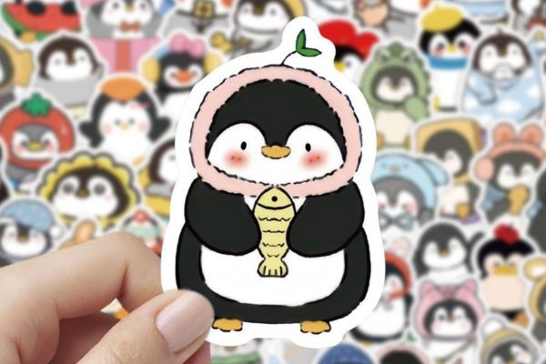 Mẫu sticker chim cánh cụt đẹp, giá rẻ