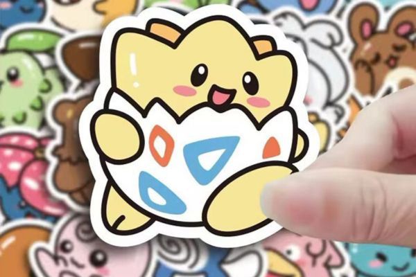 Mẫu sticker pokemon đẹp, thiết kế theo yêu cầu