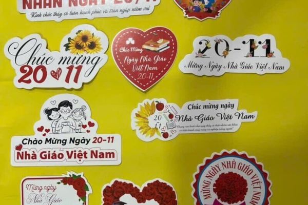 Sticker tri ân nhà giáo đẹp, giá rẻ tại Hà Nội