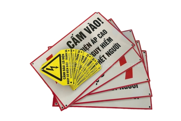 Trọn bộ sticker biển cảnh báo đẹp, dễ nhận biết nhất