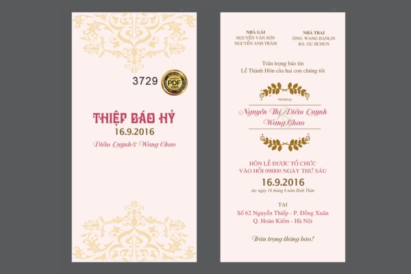 Ý nghĩa của thiệp báo hỷ là gì