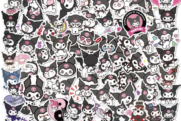 Bộ sticker kuromi đẹp, chất lượng cao