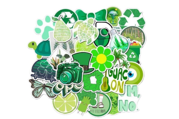 Bộ sticker xanh lá chuẩn màu