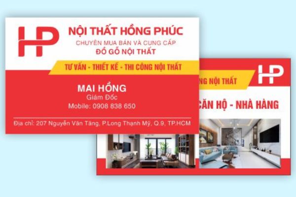 Mẫu card visit đồ gỗ đẹp, thiết kế theo yêu cầu