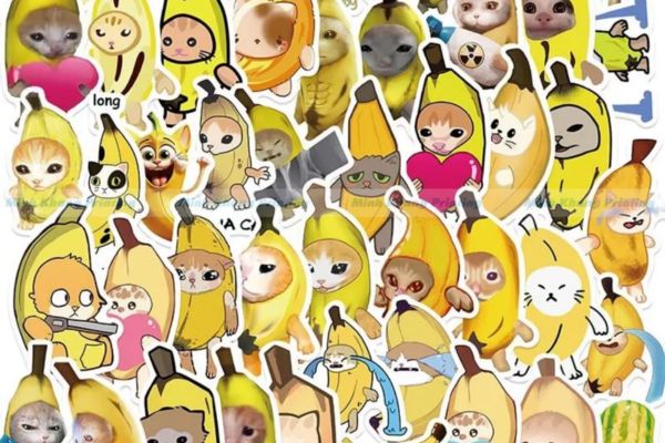 Mẫu sticker chuối đẹp, chất lượng cao tại Hà Nội