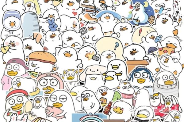 Mẫu sticker con vịt đẹp, thiết kế theo yêu cầu