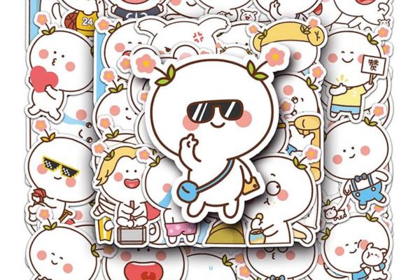 Mẫu sticker lá chona đẹp, thiết kế theo yêu cầu