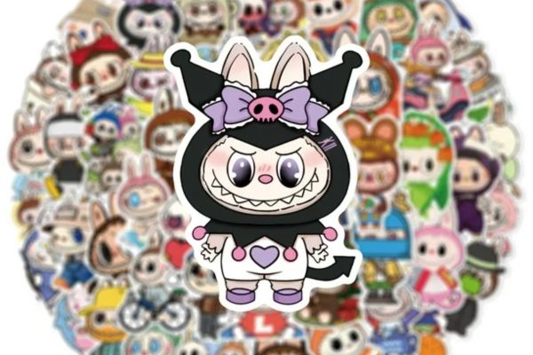 Mẫu sticker labubu đẹp, thiết kế theo yêu cầu