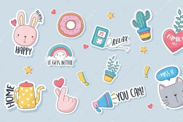 Mẫu sticker trang trí sổ tay đẹp, chất lượng cao