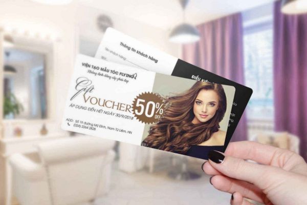 Mẫu voucher salon tóc đẹp, thiết kế theo yêu cầu