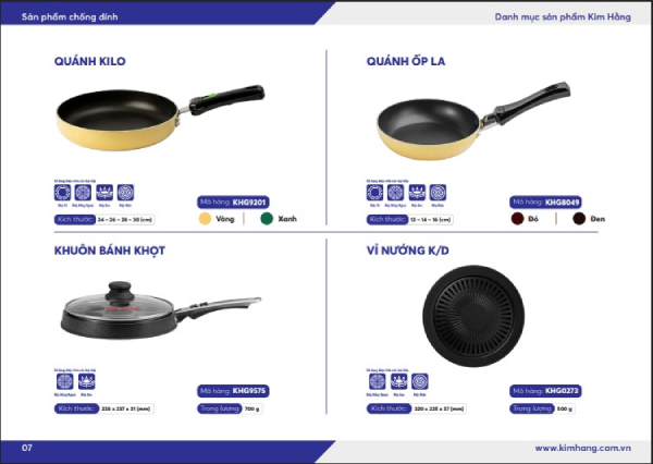 In Hoa Long nhận thiết kế và in ấn catalogue bộ dụng cụ làm bếp bằng chảo