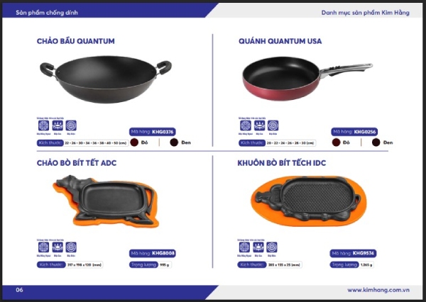 In Hoa Long nhận thiết kế và in ấn catalogue bộ dụng cụ làm bếp đẹp