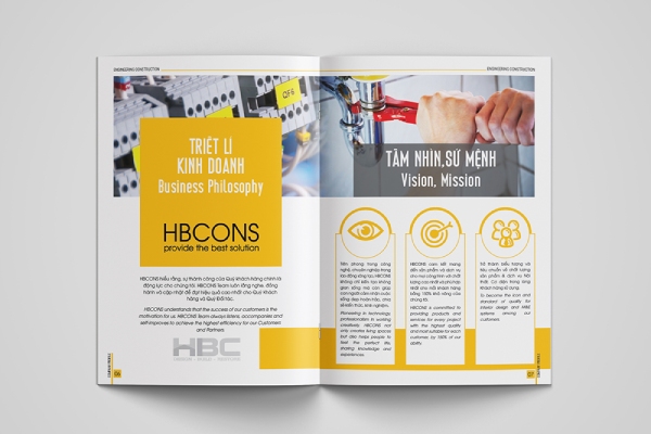 In Hoa Long nhận thiết kế và in ấn hồ sơ năng lực song ngữ cao cấp