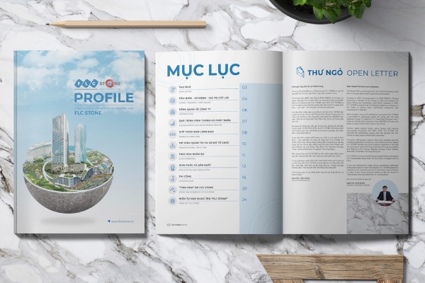 In Hoa Long nhận thiết kế và in ấn hồ sơ năng lực song ngữ đẹp