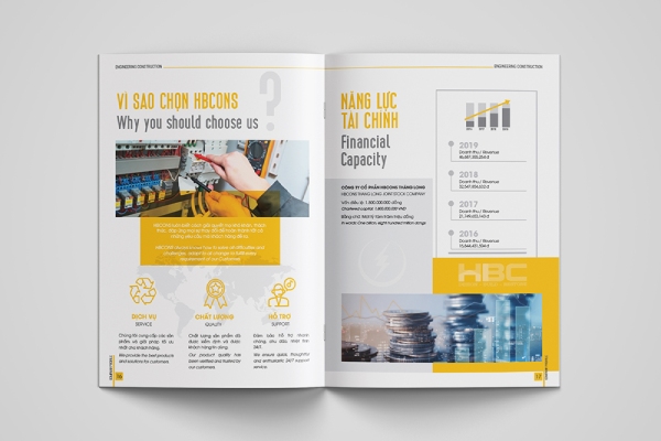 In Hoa Long nhận thiết kế và in ấn hồ sơ năng lực song ngữ theo yêu cầu