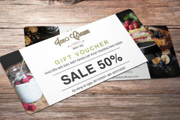 In Hoa Long hướng dẫn thiết kế voucher đẹp