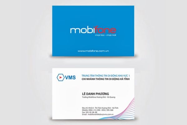 In card visit mobifone đẹp, giá rẻ